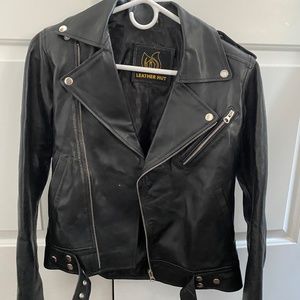Faux leather jacket XS